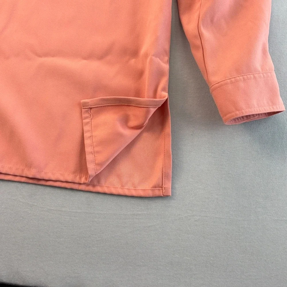 Tanjay Peachy Button Up Long Sleeve Shirt Size‎ 12 Soft Classic Minimalist Top